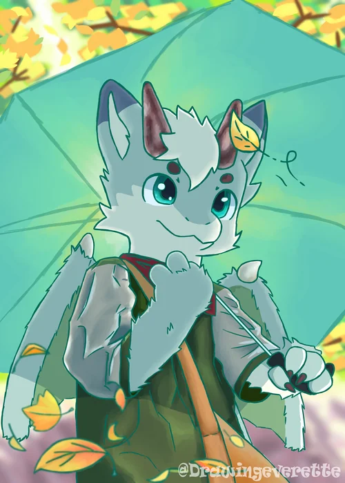 雨傘下的小龍！！